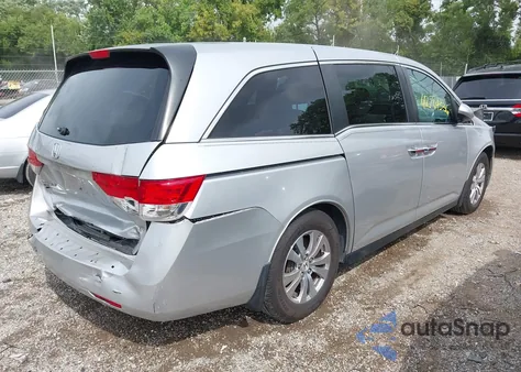 2014 Honda Odyssey Ex z USA, uszkodzony, nr VIN 5FNRL5H44EB090510